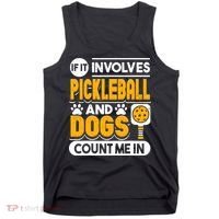 Dogs And Pickleball Lover Tank Top thumb 0