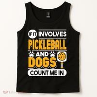 Dogs And Pickleball Lover Tank Top thumb 2