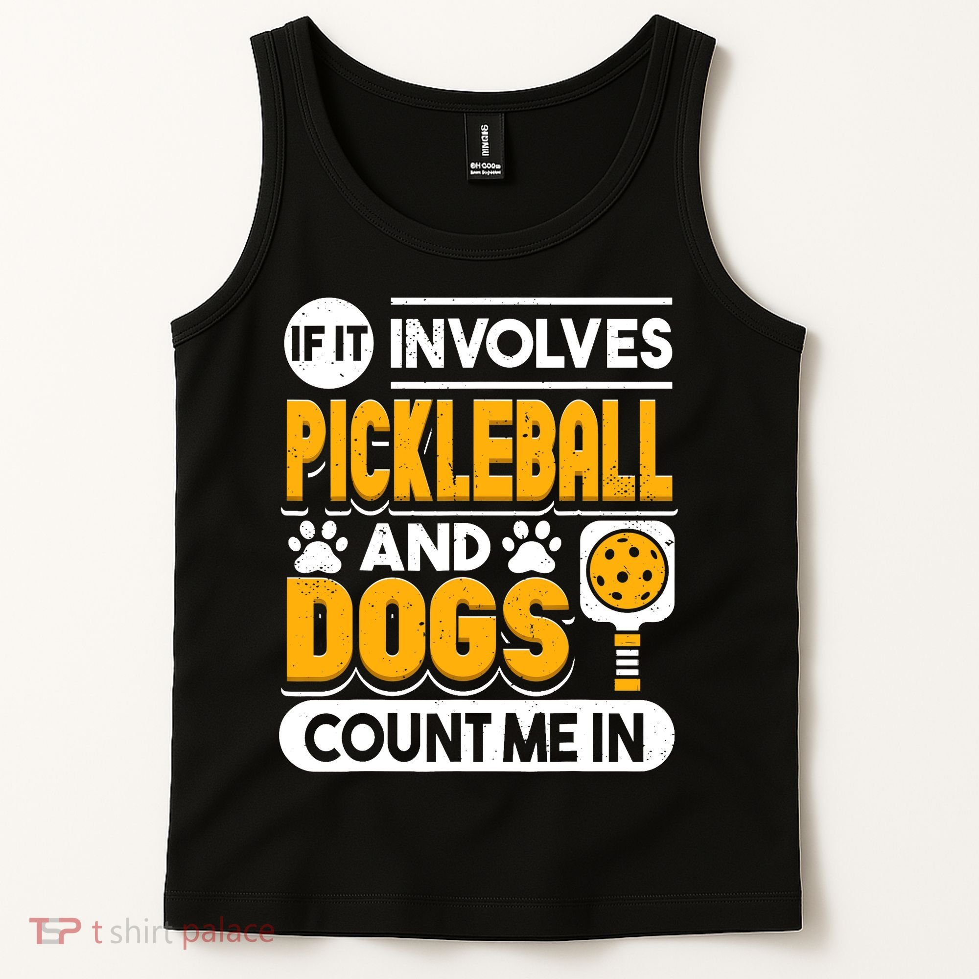 Dogs And Pickleball Lover Tank Top