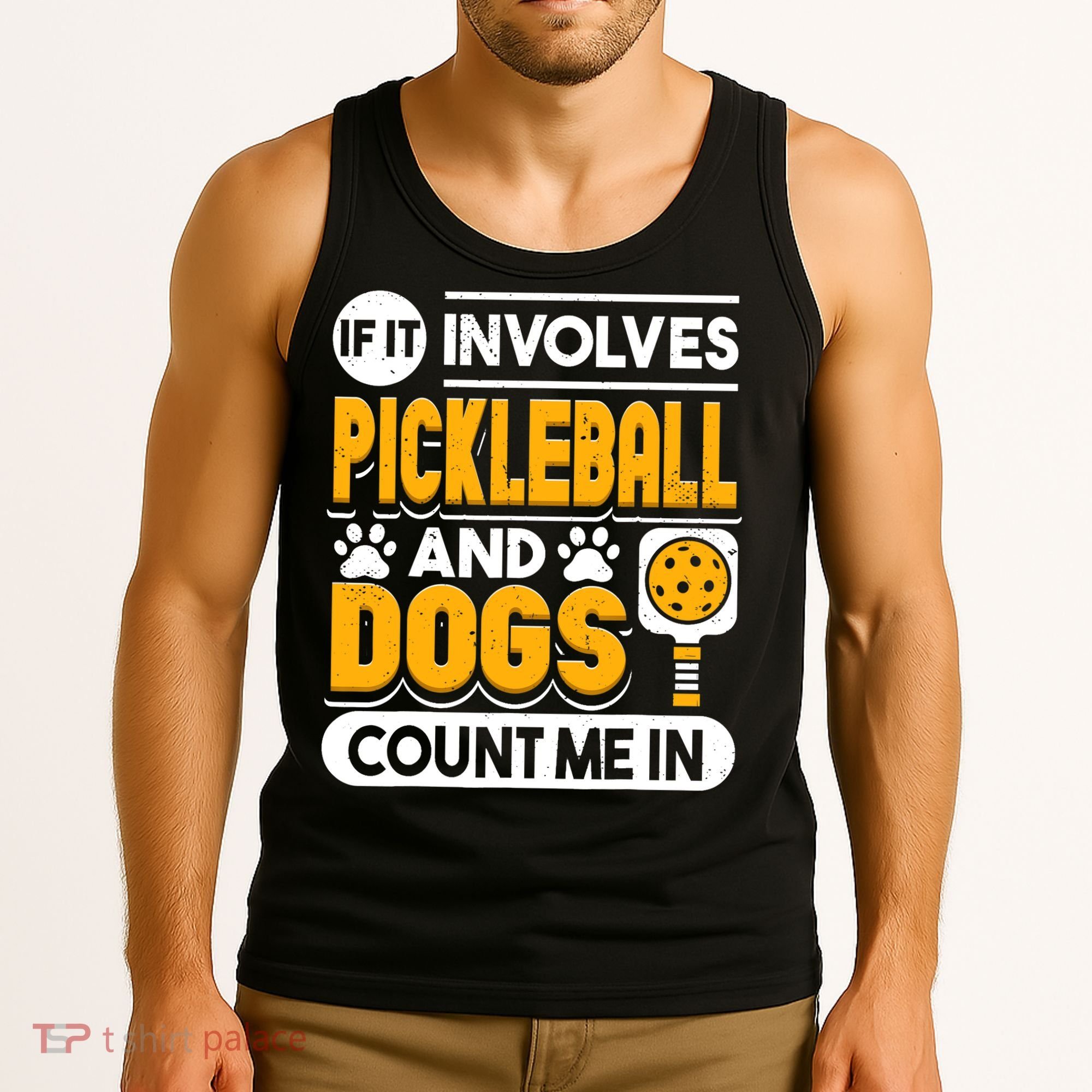 Dogs And Pickleball Lover Tank Top