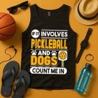 Dogs And Pickleball Lover Tank Top thumb 4
