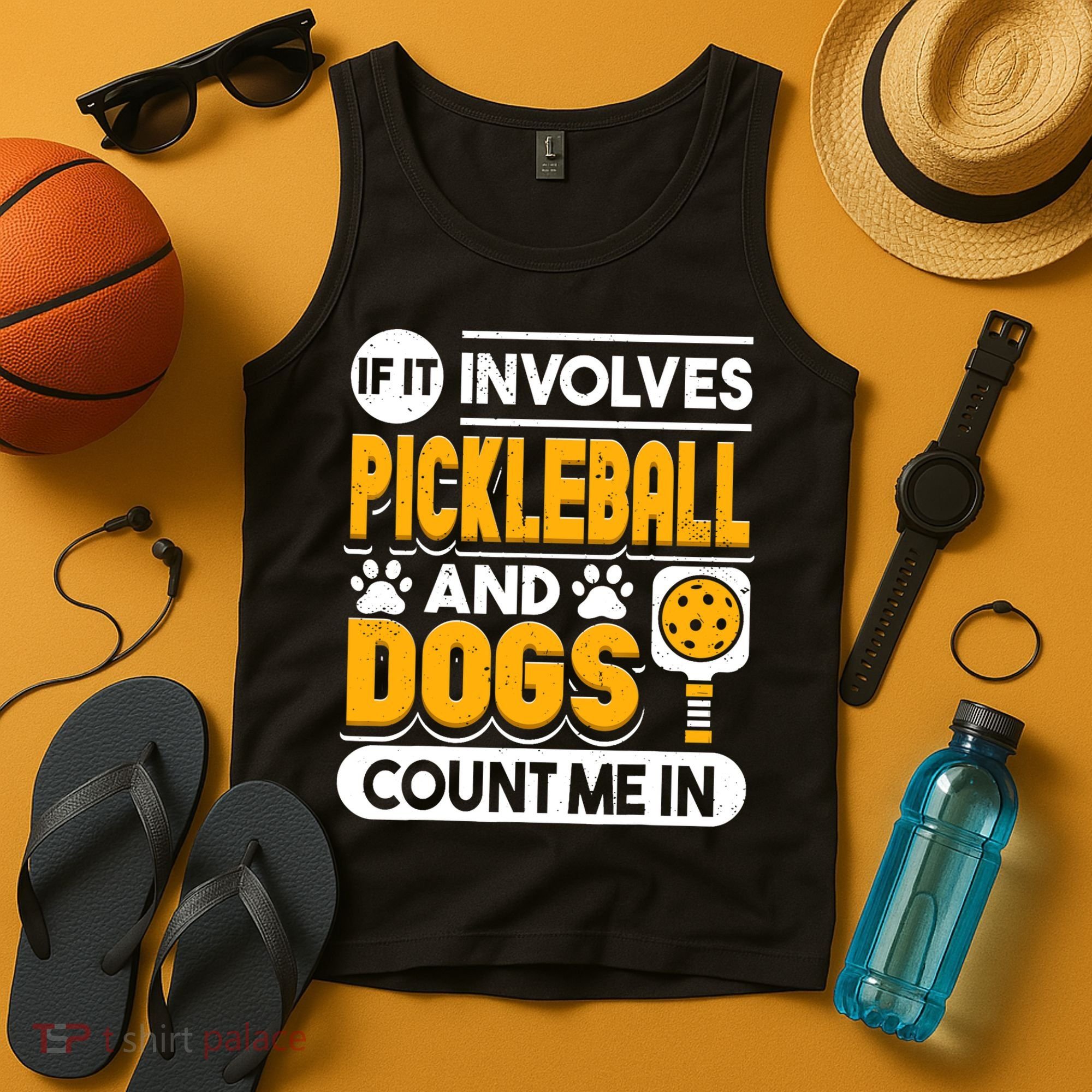 Dogs And Pickleball Lover Tank Top