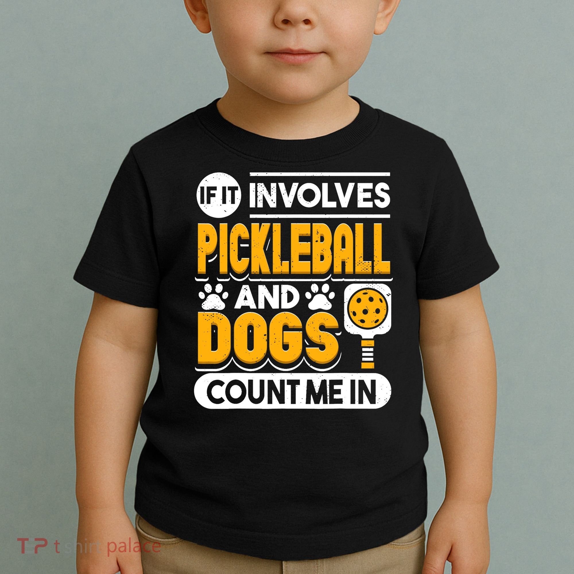 Dogs And Pickleball Lover Toddler T-Shirt