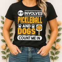 Dogs And Pickleball Lover Women's T-Shirt thumb 2