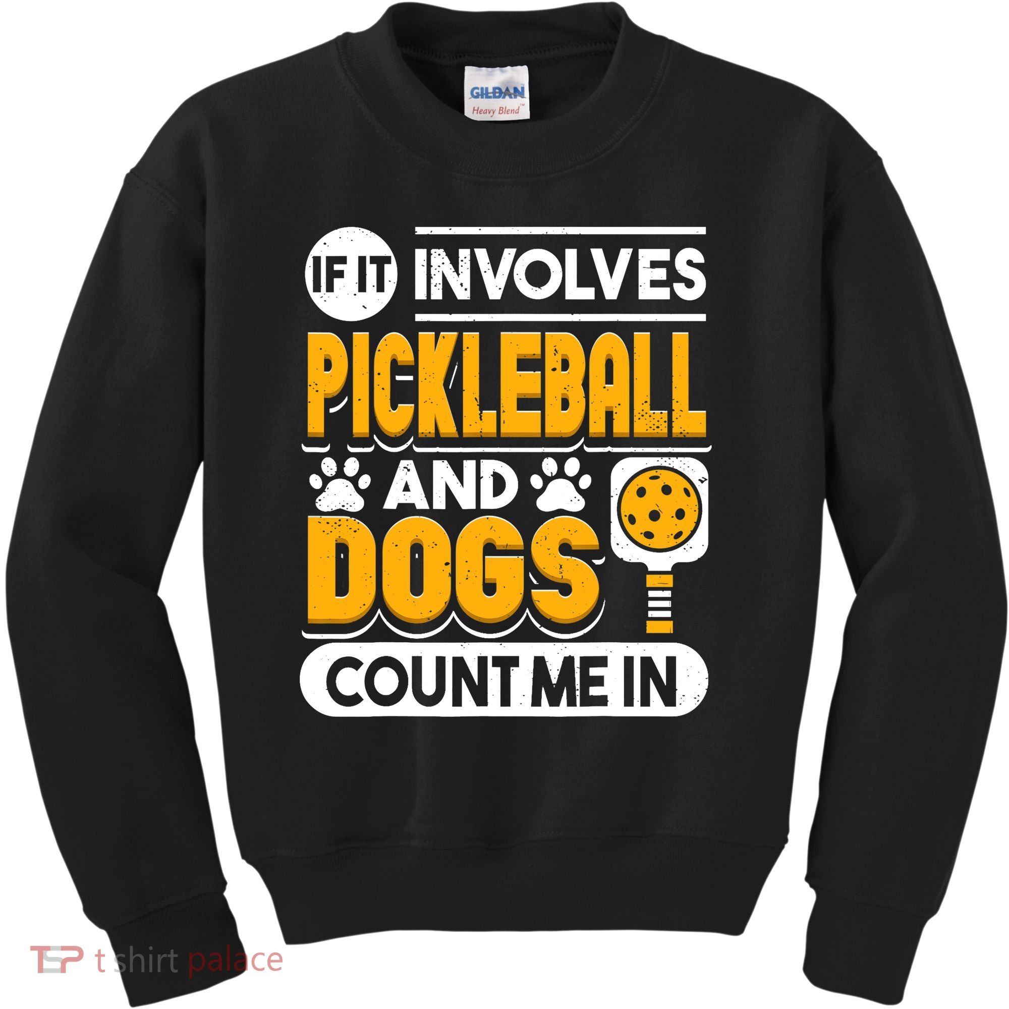 Dogs And Pickleball Lover Kids Sweatshirt