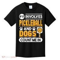 Dogs And Pickleball Lover Kids T-Shirt thumb 0