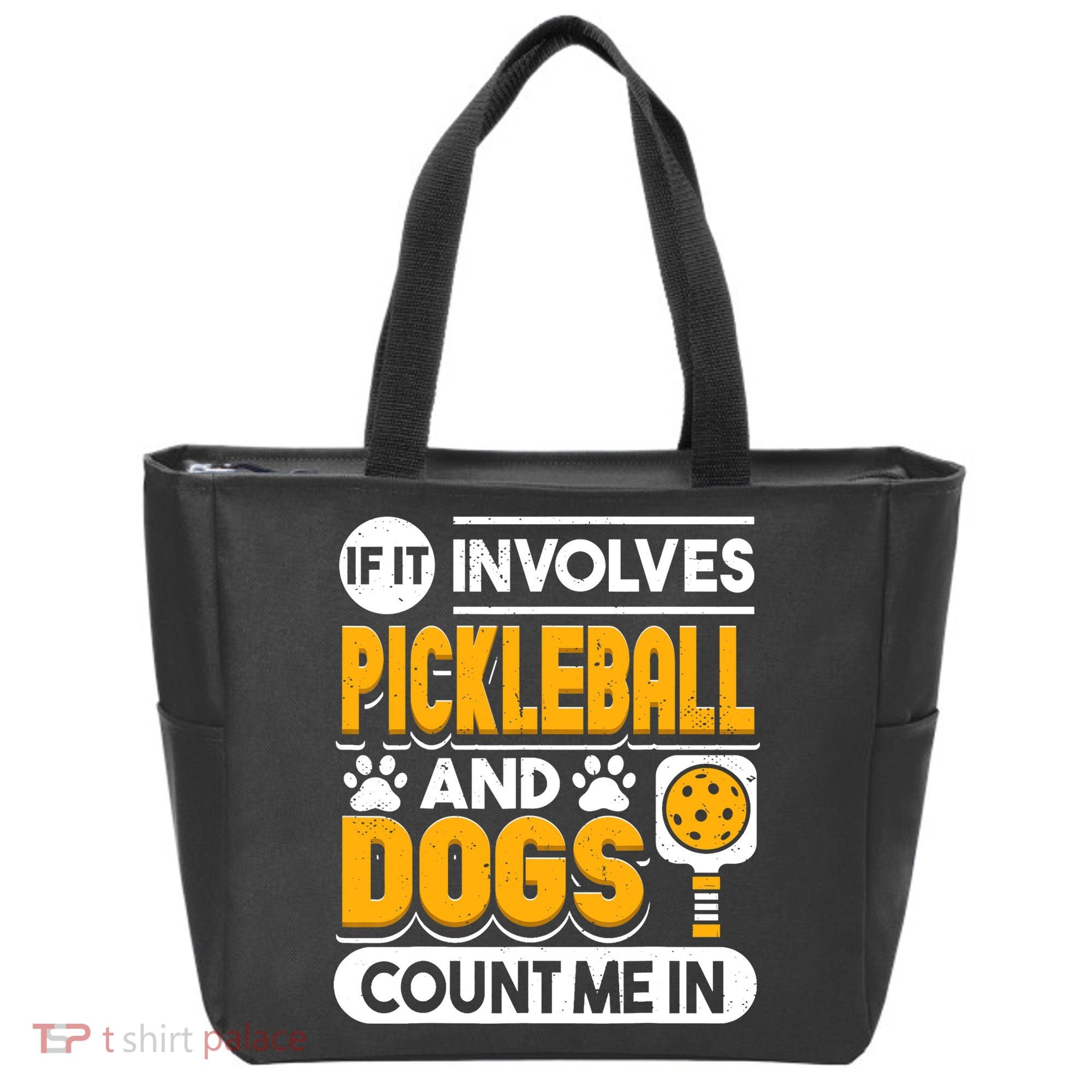 Dogs And Pickleball Lover Tote Bag