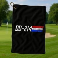 Dd214 Alumni Retired Military Veteran Dd 214 Alumni Golf Towel thumb 1