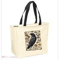 Dark Academia Raven Teacher Tote Bag thumb 2