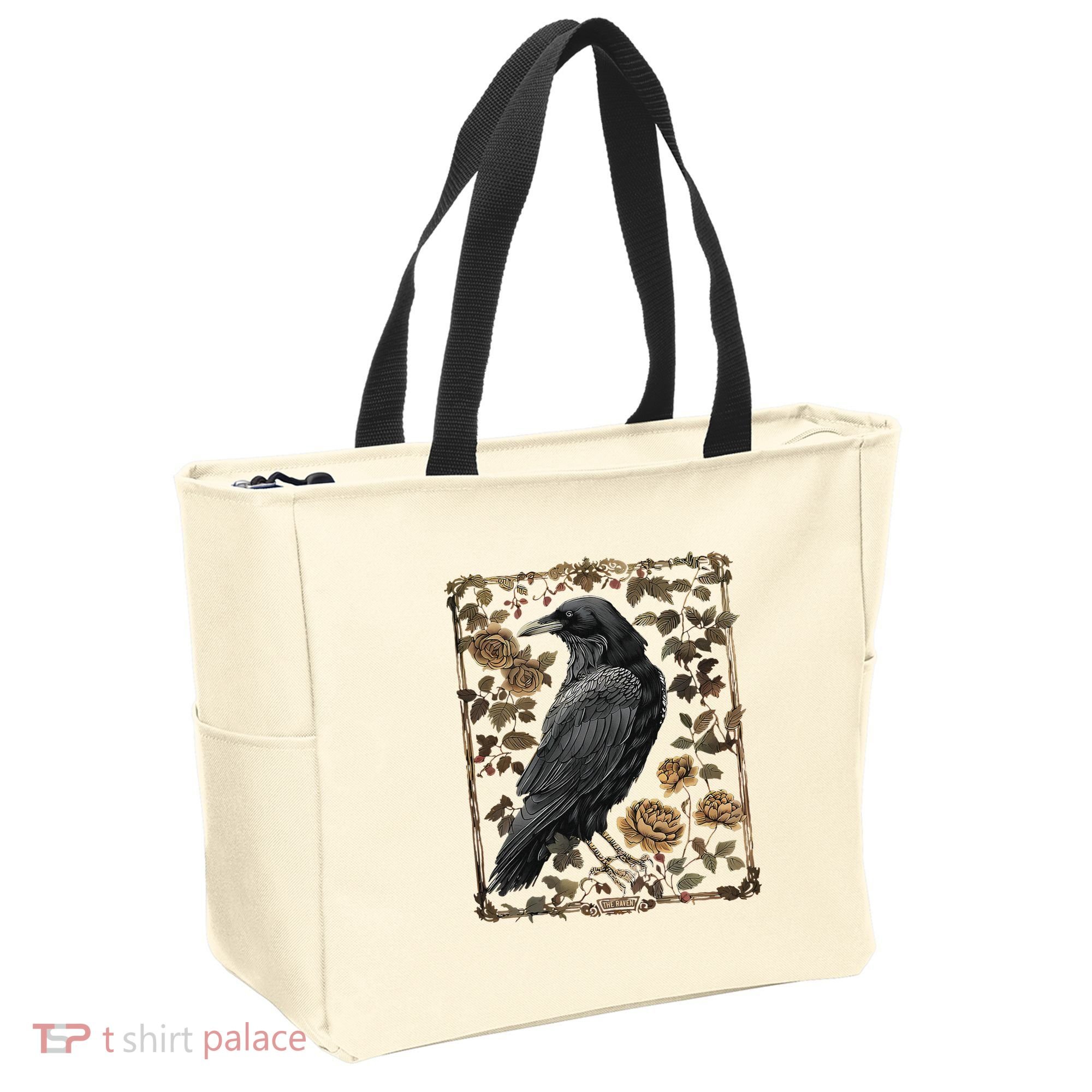 Dark Academia Raven Teacher Tote Bag