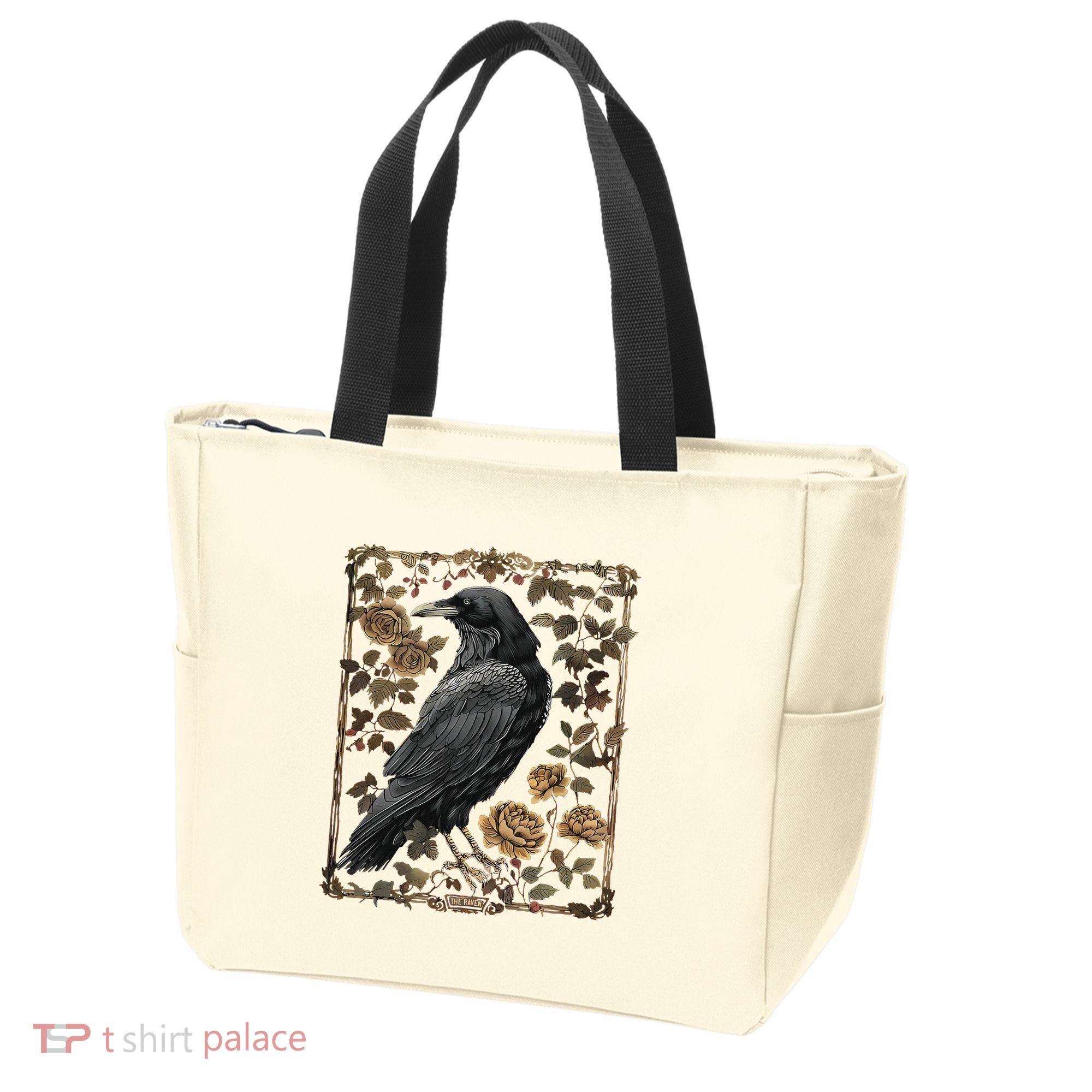 Dark Academia Raven Teacher Tote Bag