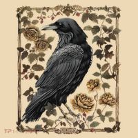 Dark Academia Raven Teacher Tote Bag thumb 4