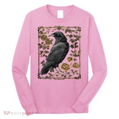 Dark Academia Raven Teacher Long Sleeve Shirt