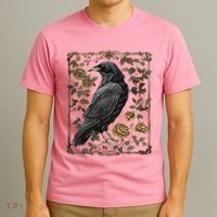 Dark Academia Raven Teacher T-Shirt thumb 3