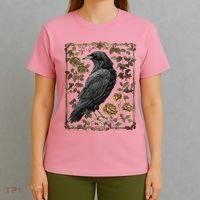 Dark Academia Raven Teacher T-Shirt thumb 4