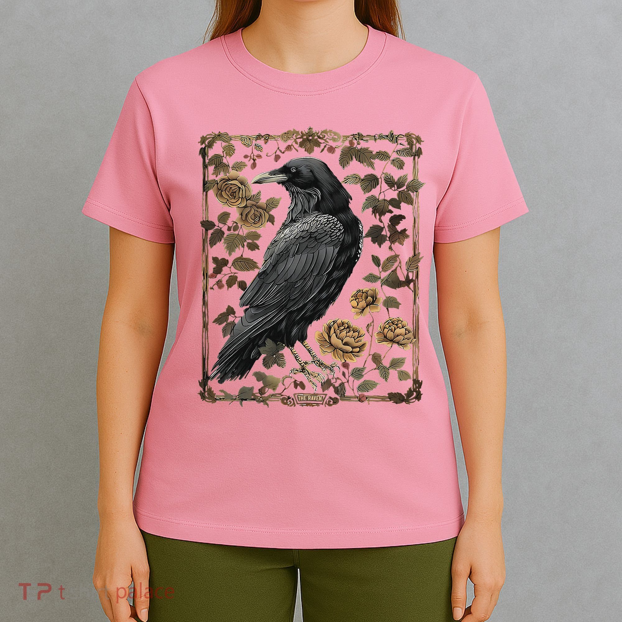 Dark Academia Raven Teacher T-Shirt