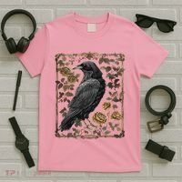 Dark Academia Raven Teacher T-Shirt thumb 5