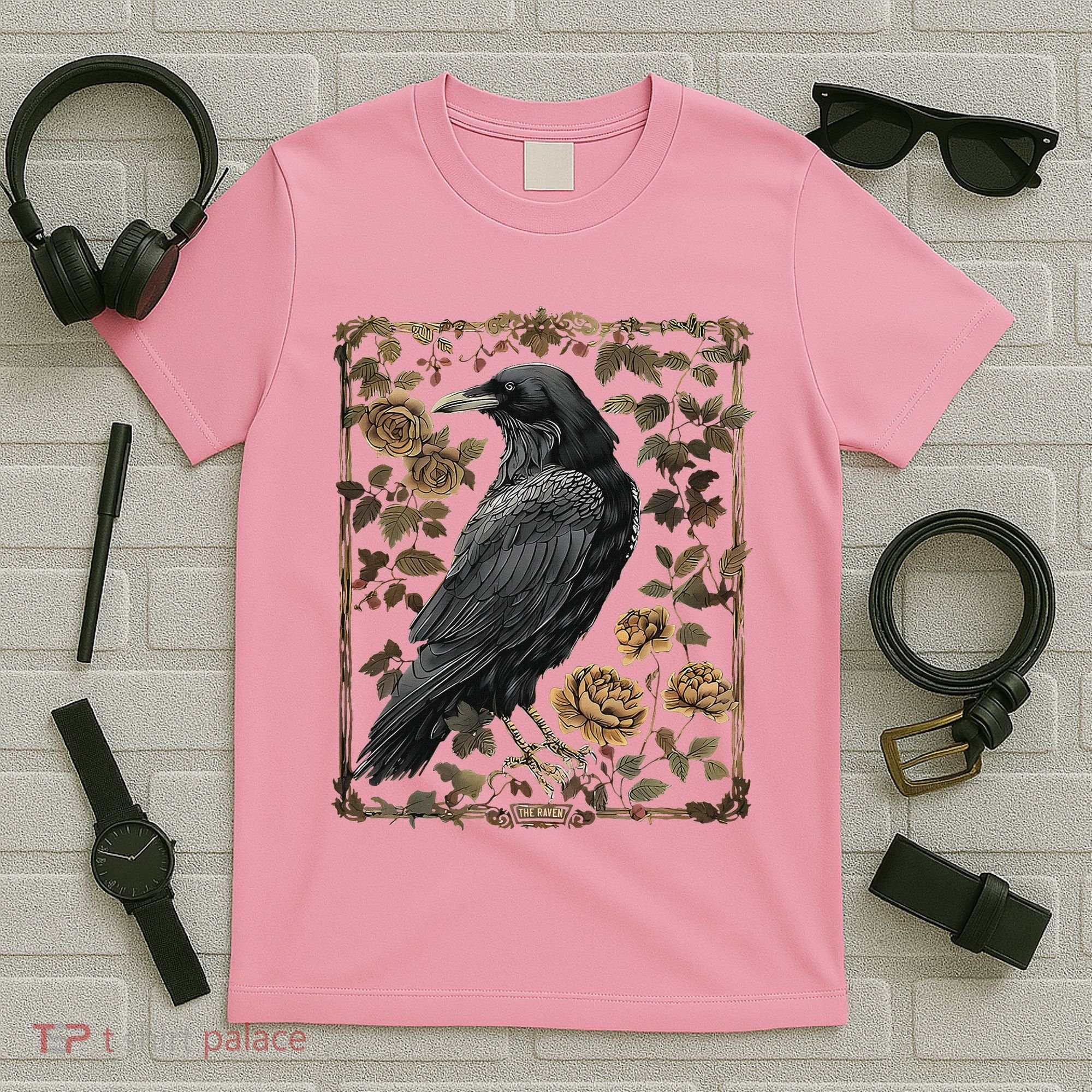Dark Academia Raven Teacher T-Shirt