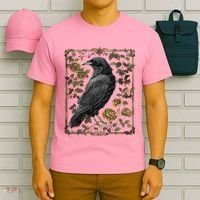 Dark Academia Raven Teacher T-Shirt thumb 6