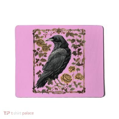 Dark Academia Raven Teacher Mousepad