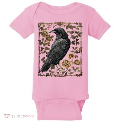 Dark Academia Raven Teacher Baby Bodysuit