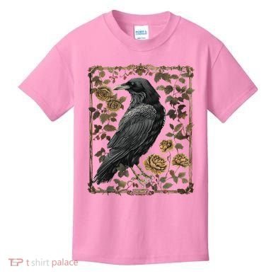 Dark Academia Raven Teacher Kids T-Shirt