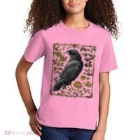 Dark Academia Raven Teacher Kids T-Shirt thumb 2