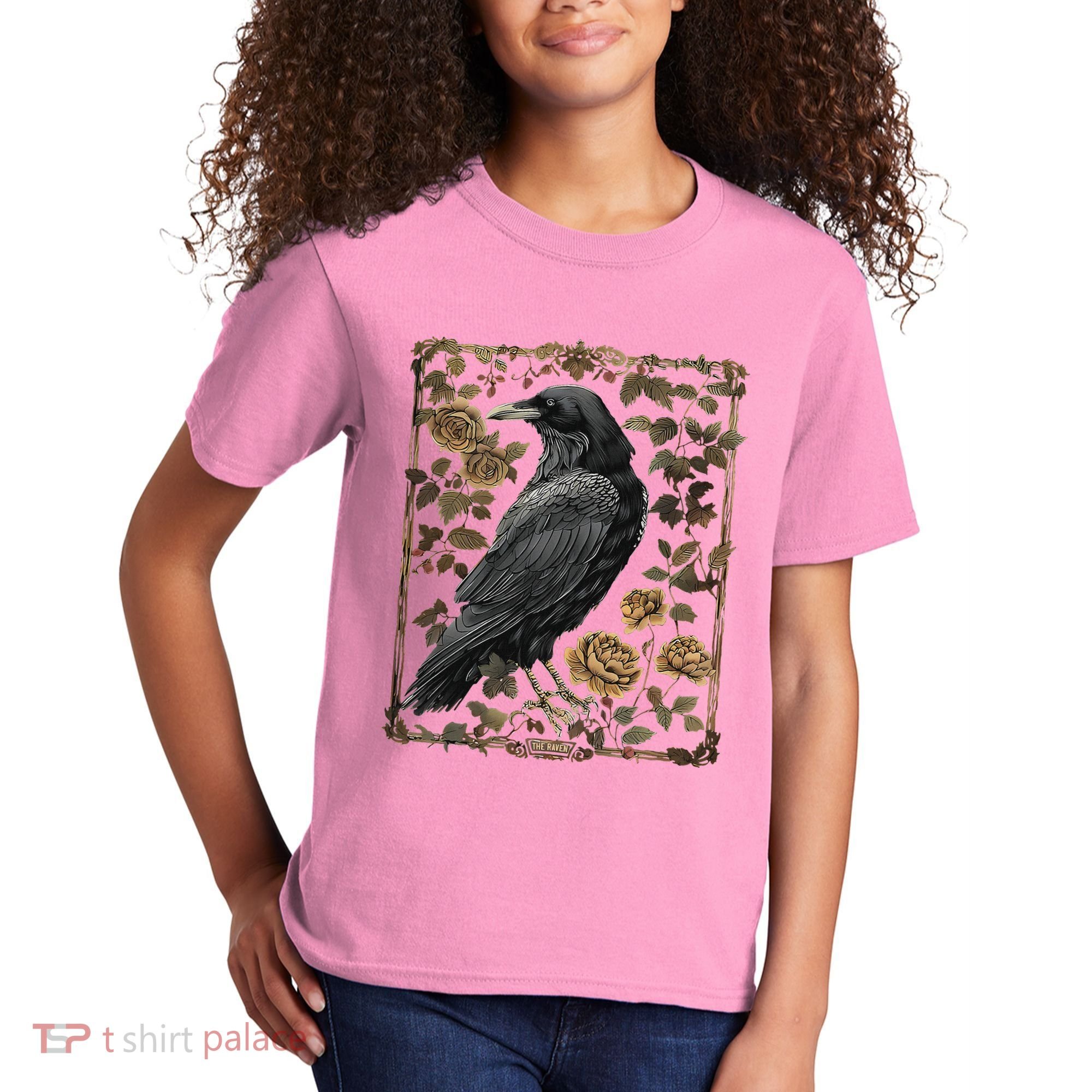 Dark Academia Raven Teacher Kids T-Shirt