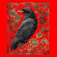 Dark Academia Raven Teacher Santa Hat thumb 1