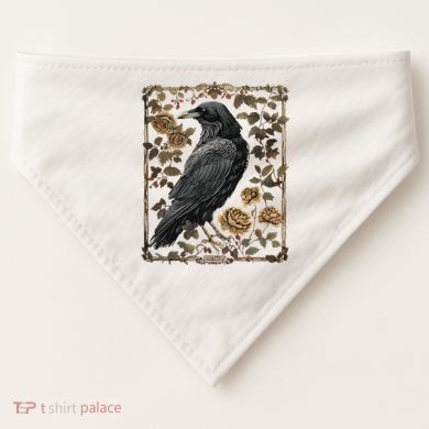 Dark Academia Raven Teacher USA-Made Doggie Bandana