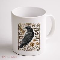Dark Academia Raven Teacher Coffee Mug thumb 1