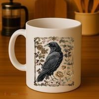 Dark Academia Raven Teacher Coffee Mug thumb 4