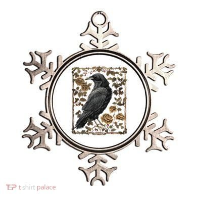 Dark Academia Raven Teacher Ornament