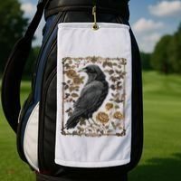 Dark Academia Raven Teacher Golf Towel thumb 2