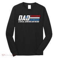 Dad A Real American Hero Long Sleeve Shirt thumb 0
