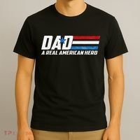 Dad A Real American Hero T-Shirt thumb 3