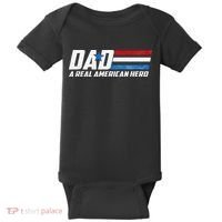 Dad A Real American Hero Baby Bodysuit thumb 0