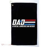 Dad A Real American Hero Golf Towel thumb 0