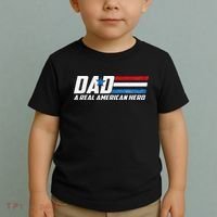 Dad A Real American Hero Toddler T-Shirt thumb 2