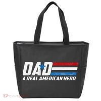 Dad A Real American Hero Tote Bag thumb 0