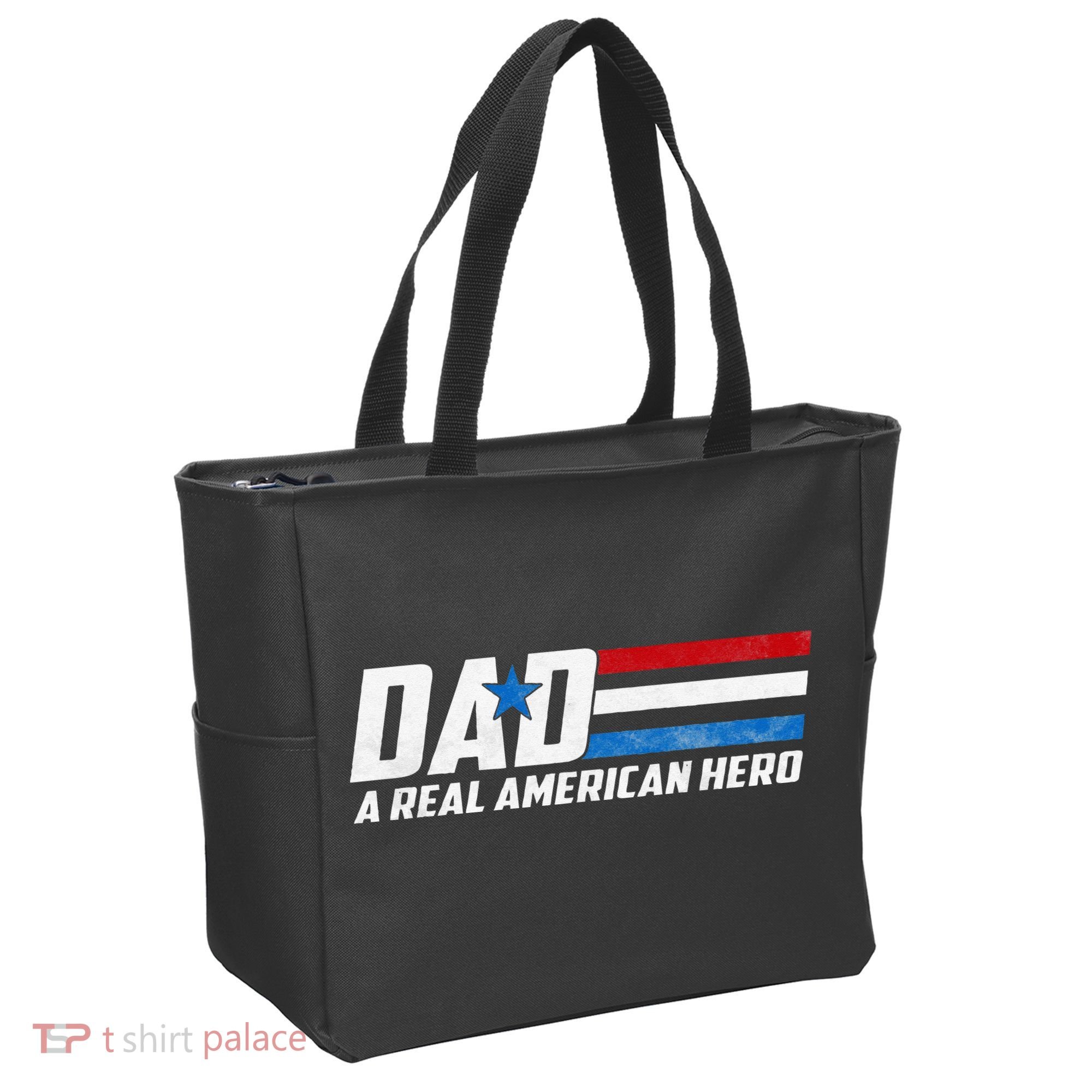Dad A Real American Hero Tote Bag