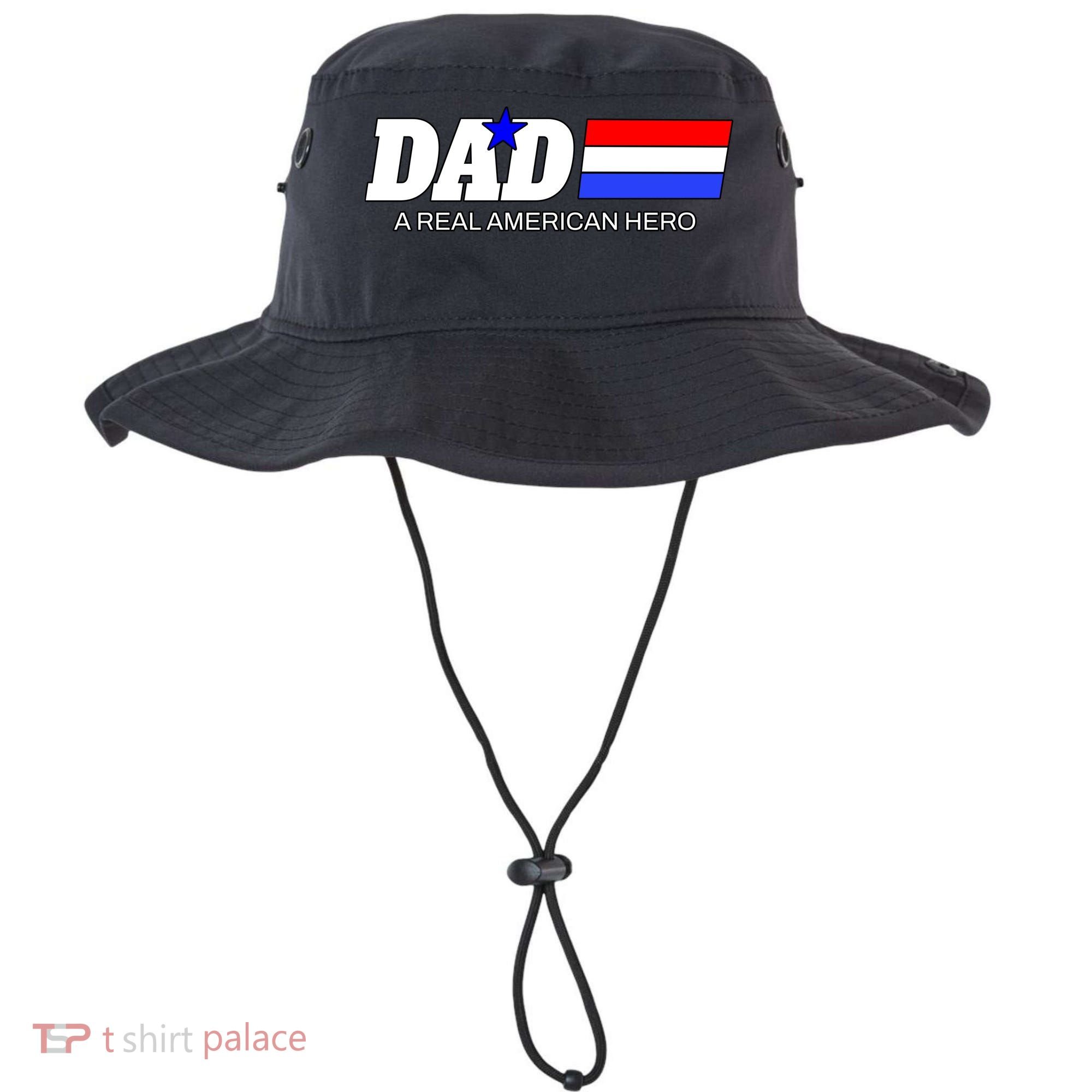 Dad A Real American Hero Bucket Hat