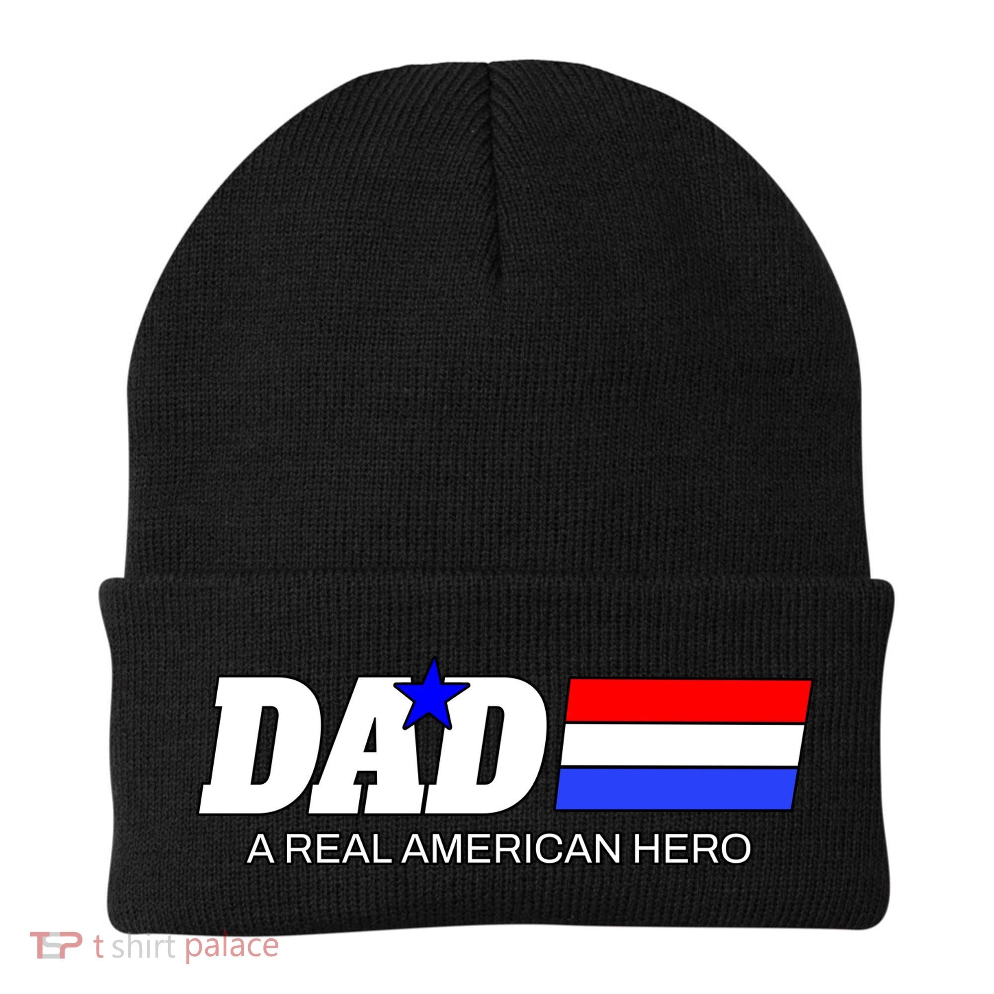 Dad A Real American Hero Beanie