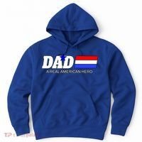 Dad A Real American Hero Hoodie thumb 0