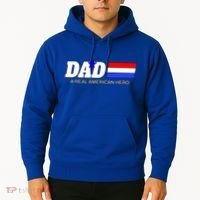 Dad A Real American Hero Hoodie thumb 2