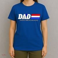 Dad A Real American Hero T-Shirt thumb 4