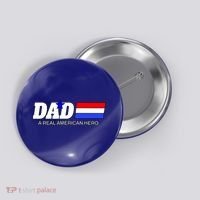 Dad A Real American Hero Button thumb 0