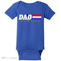 Dad A Real American Hero Baby Bodysuit thumb 0