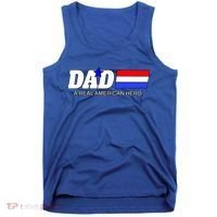 Dad A Real American Hero Tank Top thumb 0