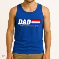 Dad A Real American Hero Tank Top thumb 3